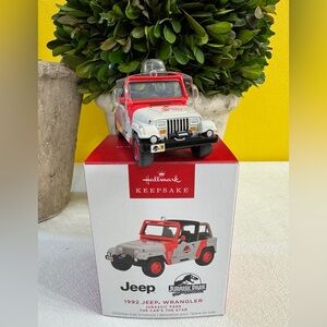 Hallmark Keepsake Jeep Wrangler Ornament - Red and Gray